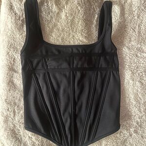 Princess Polly Black Corset Top